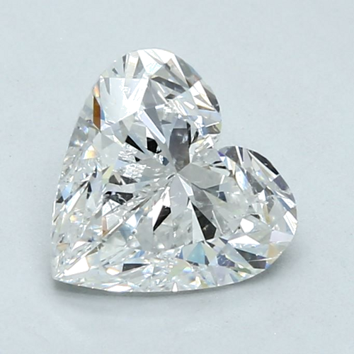 1.8 carat F-SI2 Natūralus Heart Deimantas (1)