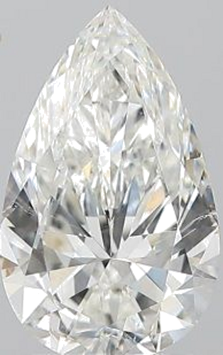 2.03 carat H-SI2 Natūralus Pear Deimantas (1)