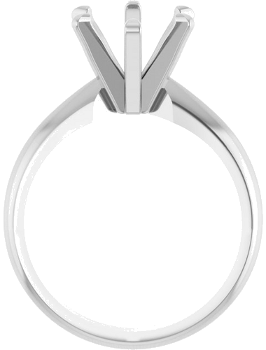 Sužadėtuvių Žiedas „Solitaire“ 14k white gold Oval 10mm x 8mm (2)