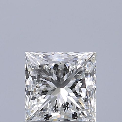 0.61 carat F-VVS1 Natūralus Princess Deimantas (1)