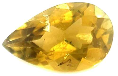0.63 carat YELLOW Pear Tourmaline (1)