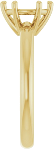 Sužadėtuvių Žiedas 14k yellow gold Round 7.4mm (4)