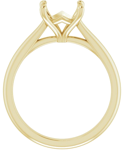 Sužadėtuvių Žiedas „Solitaire“ 585 Geltonojo Aukso Square 6.5mm (2)