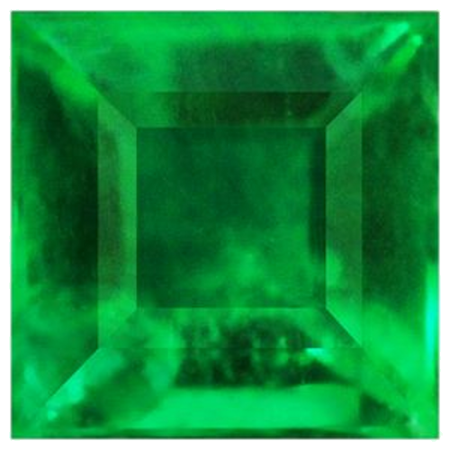 0.32 carat GREEN Square Smaragdas (1)