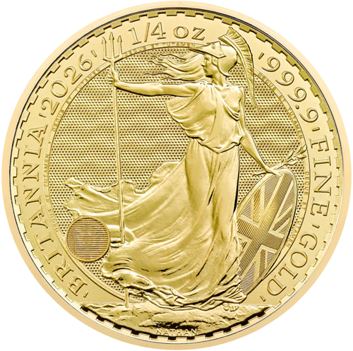 1/4 oz Британия 2026 Золотая монета Карл III (1)