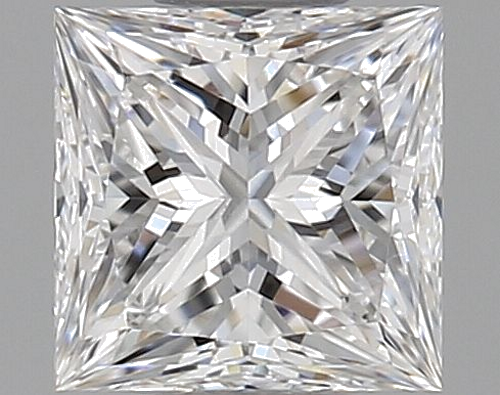 0.45 carat E-VVS2 Natūralus Princess Deimantas (1)