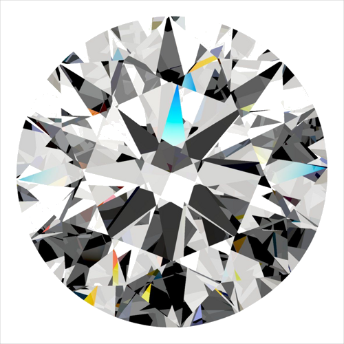0.5 carat E-SI1 Excellent cut Natūralus Round Deimantas (1)