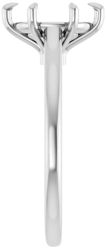 Sužadėtuvių Žiedas „Claw-Pong“ 14k white gold Oval 9mm x 7mm (4)