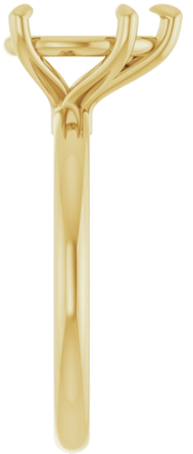 Sužadėtuvių Žiedas 585 Geltonojo Aukso Pear Shape 10mm x 7mm (4)