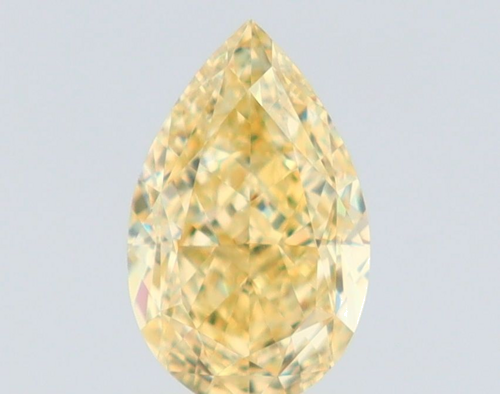1.01 carat Fancy Yellow-VS1 Natūralus Pear Deimantas (1)
