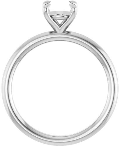Sužadėtuvių Žiedas „Claw-Prong Solitaire“ 14k white gold Round 6.5mm (2)