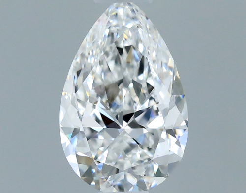0.5 carat D-VVS1 Natūralus Pear Deimantas (1)