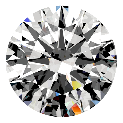 0.3 carat E-VS2 Excellent cut Natūralus Round Deimantas (1)