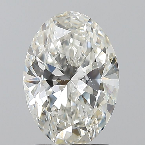 1.7 carat H-SI2 Natūralus Oval Deimantas (1)