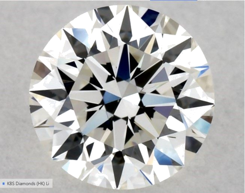 0.57 carat H-VVS2 Excellent cut Natūralus Round Deimantas (1)