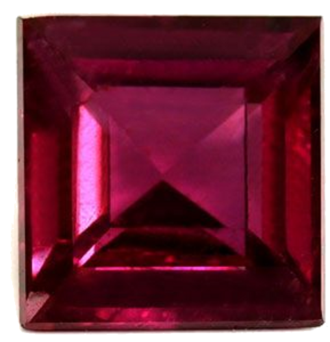 0.58 carat RED Square Rubinas (1)