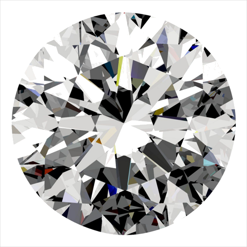 0.5 carat G-VS2 Very Good cut Natūralus Round Deimantas (1)