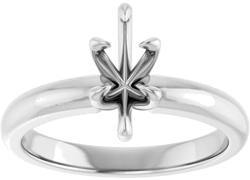 Sužadėtuvių Žiedas „Solitaire“ 585 Baltojo Aukso Marquise 9mm x 4.5mm (3)