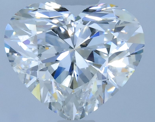 0.9 carat F-VVS1 Natūralus Heart Deimantas (1)