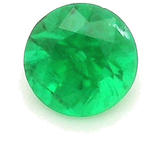 0.24 carat GREEN Round Smaragdas (1)