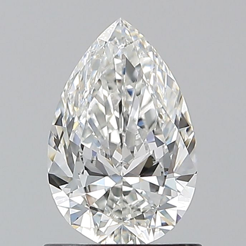 1.0 carat F-VS1 Natūralus Pear Deimantas (1)