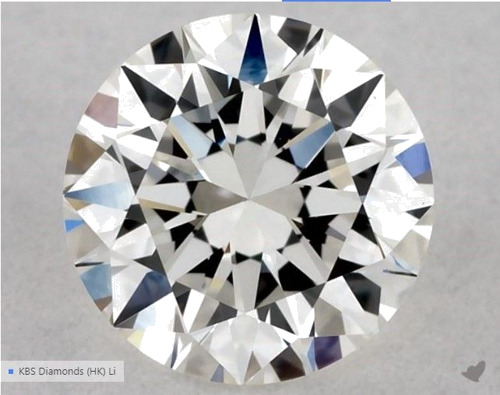 0.5 carat G-VVS2 Excellent cut Natūralus Round Deimantas (1)