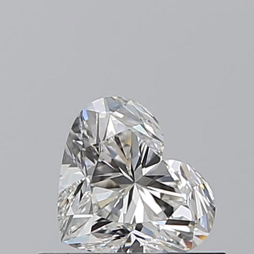 0.53 carat I-VVS2 Natūralus Heart Deimantas (1)