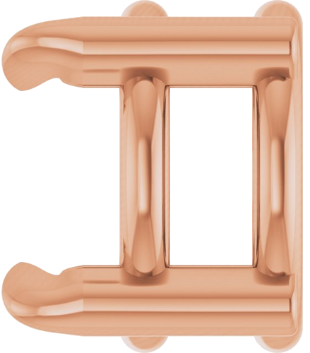 Pakabukas „Solitaire Slide“ 14k rose gold Round 5mm (3)