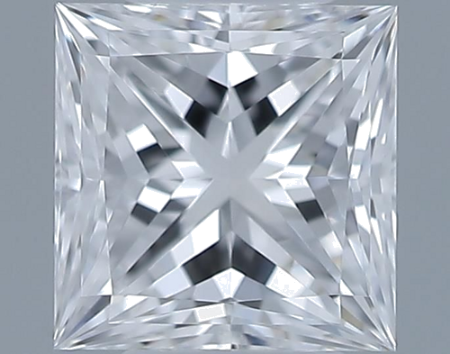 0.33 carat D-VVS2 Natūralus Princess Deimantas (1)