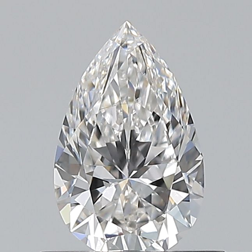 0.6 carat E-VS1 Natūralus Pear Deimantas (1)