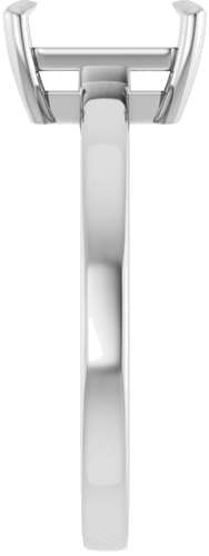 Sužadėtuvių Žiedas „Solitaire“ 750 Baltojo Aukso Emerald 8mm x 6mm (4)