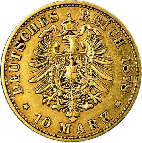10 Marks Albert gold coin Saxony German Empire (2)