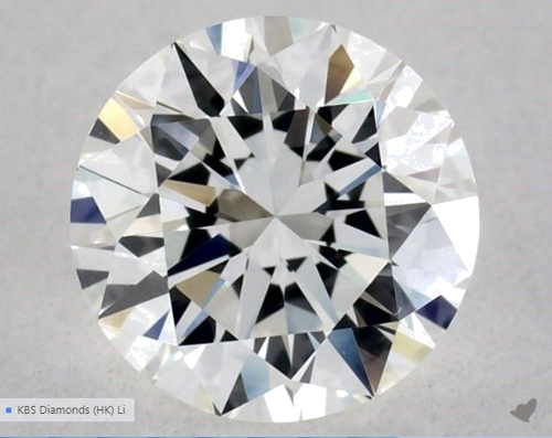 0.5 carat G-VVS2 Excellent cut Natūralus Round Deimantas (1)