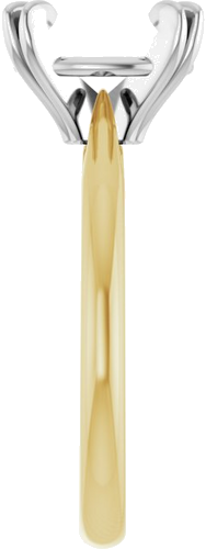 Sužadėtuvių Žiedas „Solitaire“ 585 Baltojo Ir Geltonojo Aukso Oval 10mm x 8mm (4)