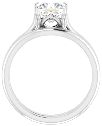 Sužadėtuvių Žiedas „Solitaire“ 950 Platinos Square 6mm (7)