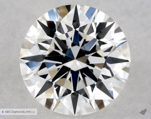 0.55 carat G-VVS2 Excellent cut Natūralus Round Deimantas (1)