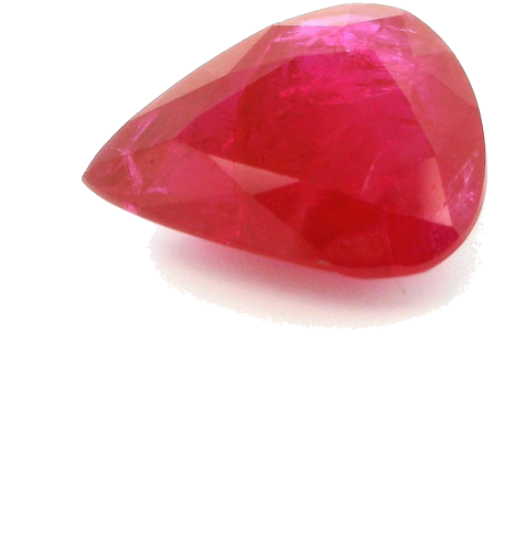6.12 carat RED Pear Rubinas (1)
