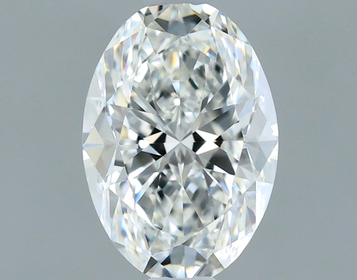 0.5 carat F-VVS2 Natūralus Oval Deimantas (1)