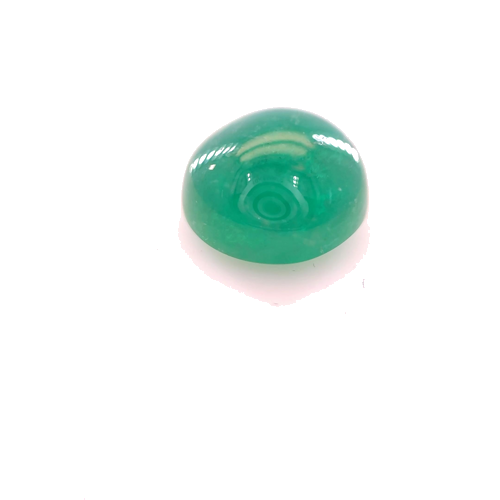 2.36 carat GREEN CABOCHON cut Round Smaragdas (1)
