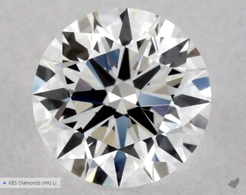 0.52 carat F-VS2 Excellent cut Natūralus Round Deimantas (1)