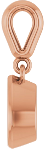 Pakabukas „Bezel-Set Charm“ 14k rose gold Pear 7mm x 5mm (3)