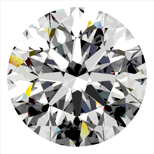 0.5 carat F-SI2 Excellent cut Natūralus Round Deimantas (1)