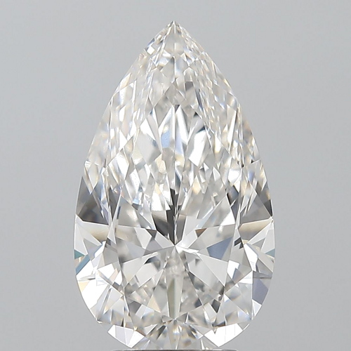 4.06 carat G-IF Natūralus Pear Deimantas (1)
