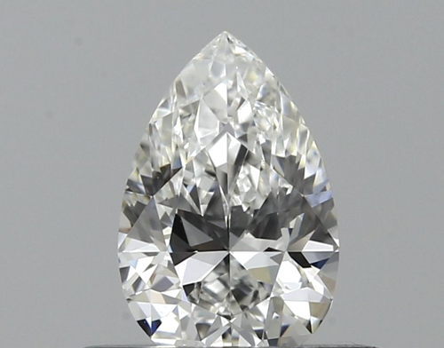0.32 carat F-VVS1 Natūralus Pear Deimantas (1)