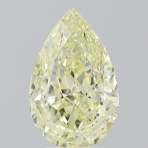 4.03 carat Fancy Light Yellow-VS2 Natūralus Pear Deimantas (1)