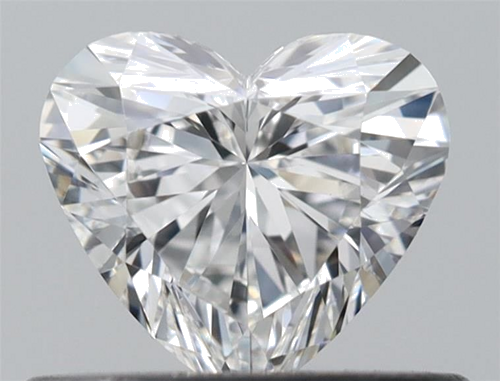 0.4 carat F-VVS2 Natūralus Heart Deimantas (1)