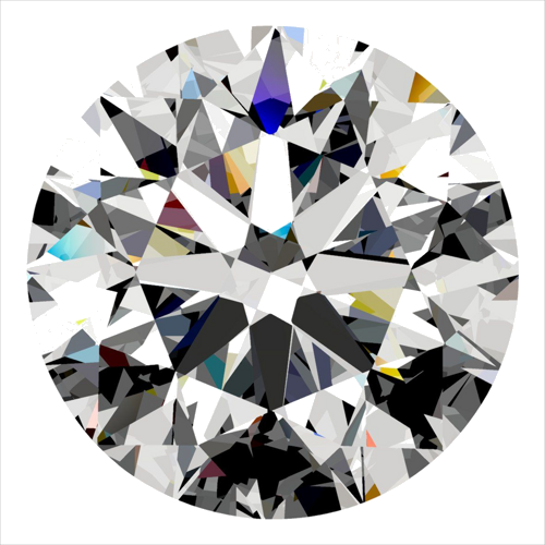 0.32 carat F-VVS1 Excellent cut Natūralus Round Deimantas (1)