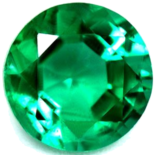 0.64 carat GREEN Round Smaragdas (1)