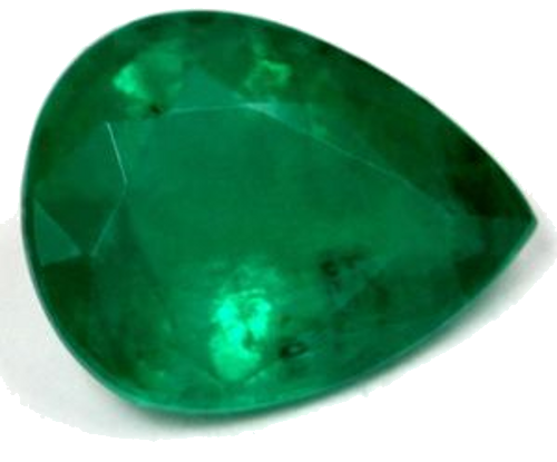 2.27 carat GREEN Pear Smaragdas (1)