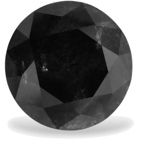 1.4 carat Fancy Black-VVS2 Excellent cut Natūralus Round Deimantas (1)